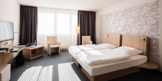 Schlichtes Doppelzimmer im Stadthotel Verden