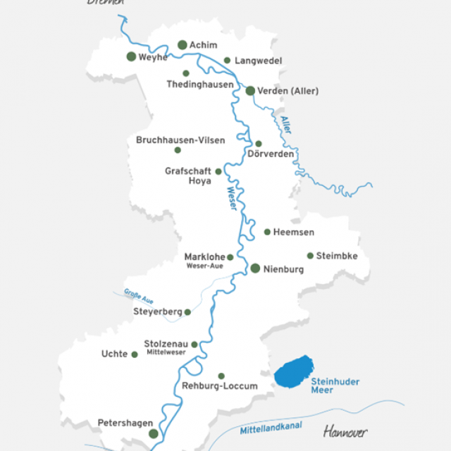 Stadt, Land, Fluss.
Die Mittel-Weser-Region.  - Thöles Hotels & Gästehäuser