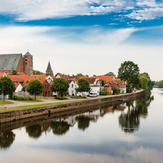 Fluss Aller in Verden Niedersachsen